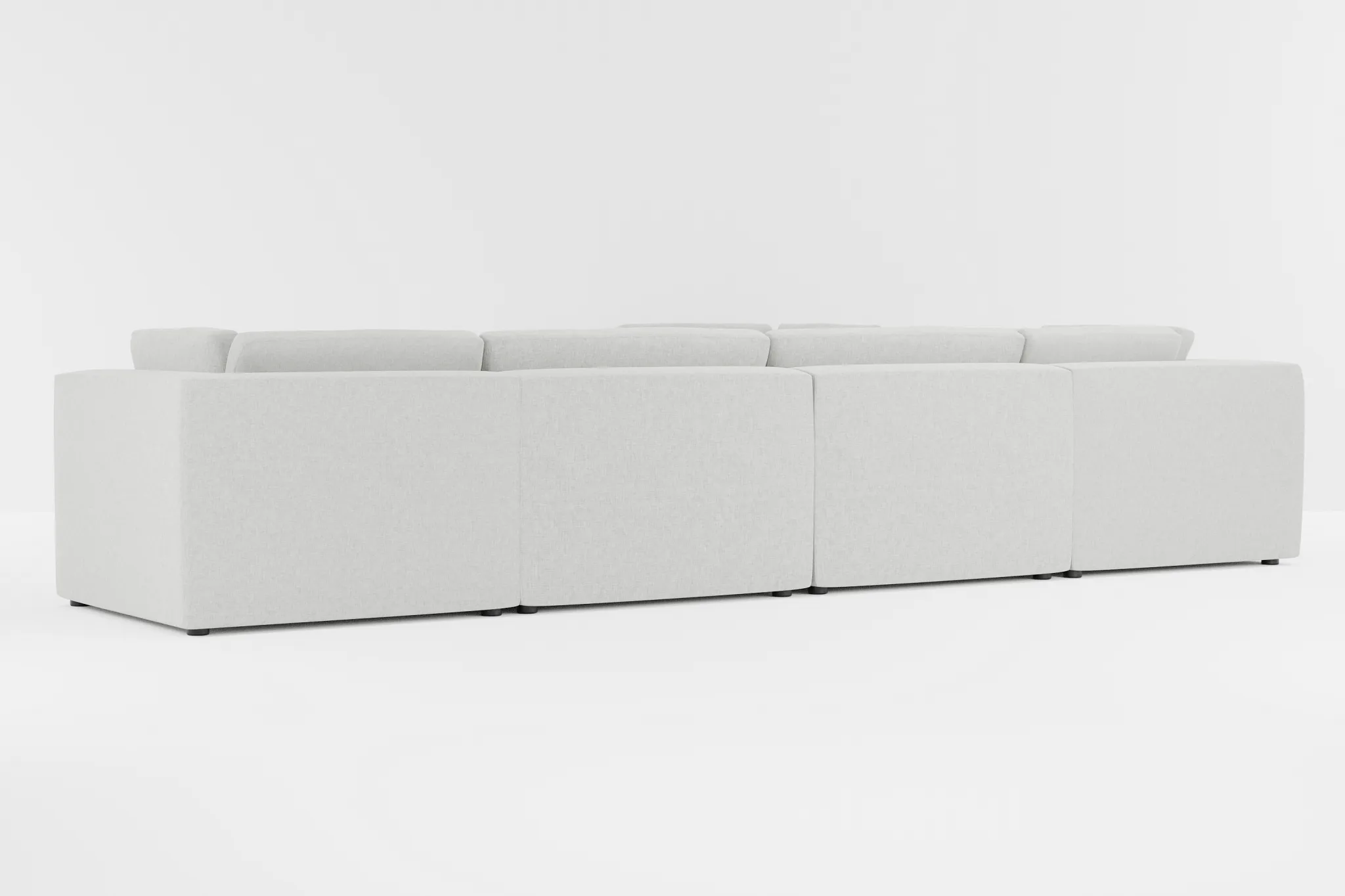 Destin Delray Pewter Fabric 6-piece Modular Sectional