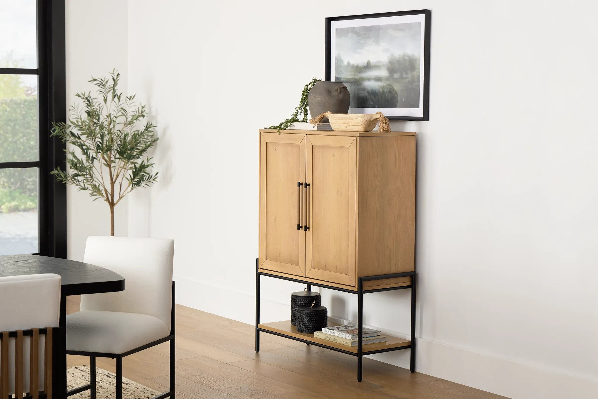 Highland Light Tone Bar Cabinet