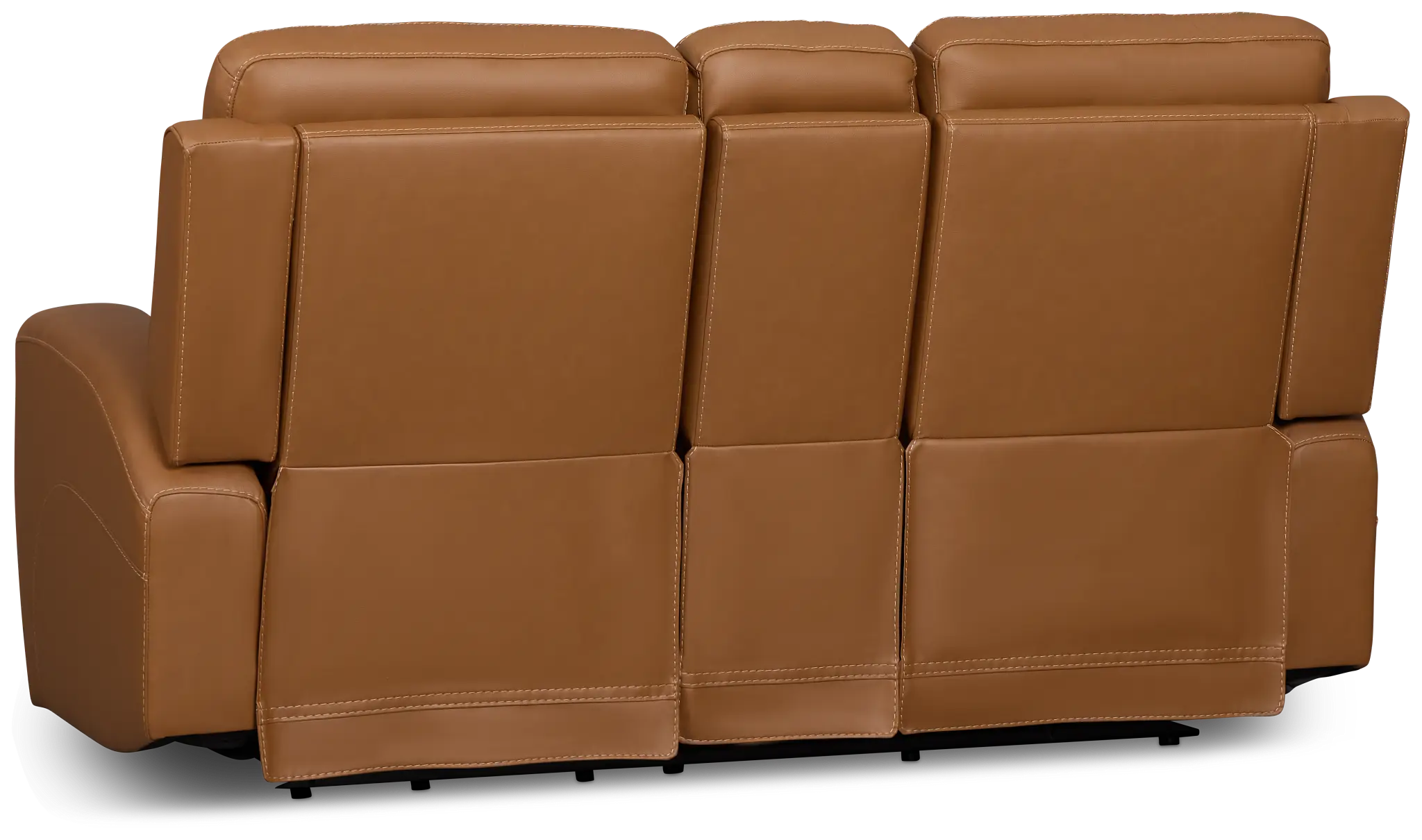 Flexsteel Belmont Medium Brown Lthr/vinyl Power Reclining Loveseat Flexsteel Belmont Medium Brown Lthr/vinyl Power Reclining Loveseat