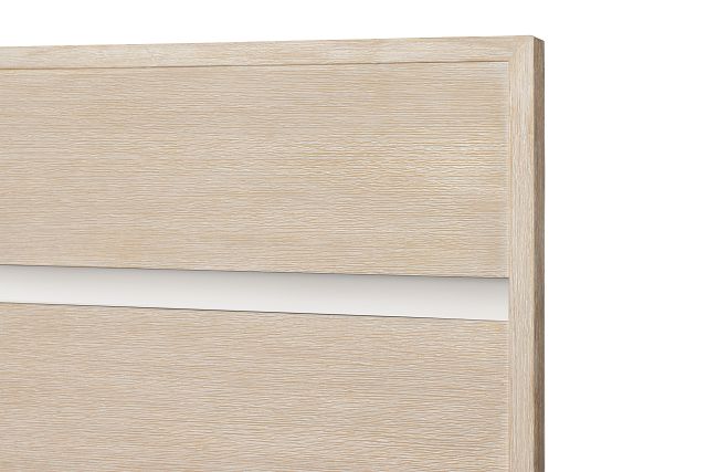 Miramar Light Tone Panel Bed