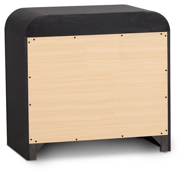 Lyndie Black 2-drawer Nightstand