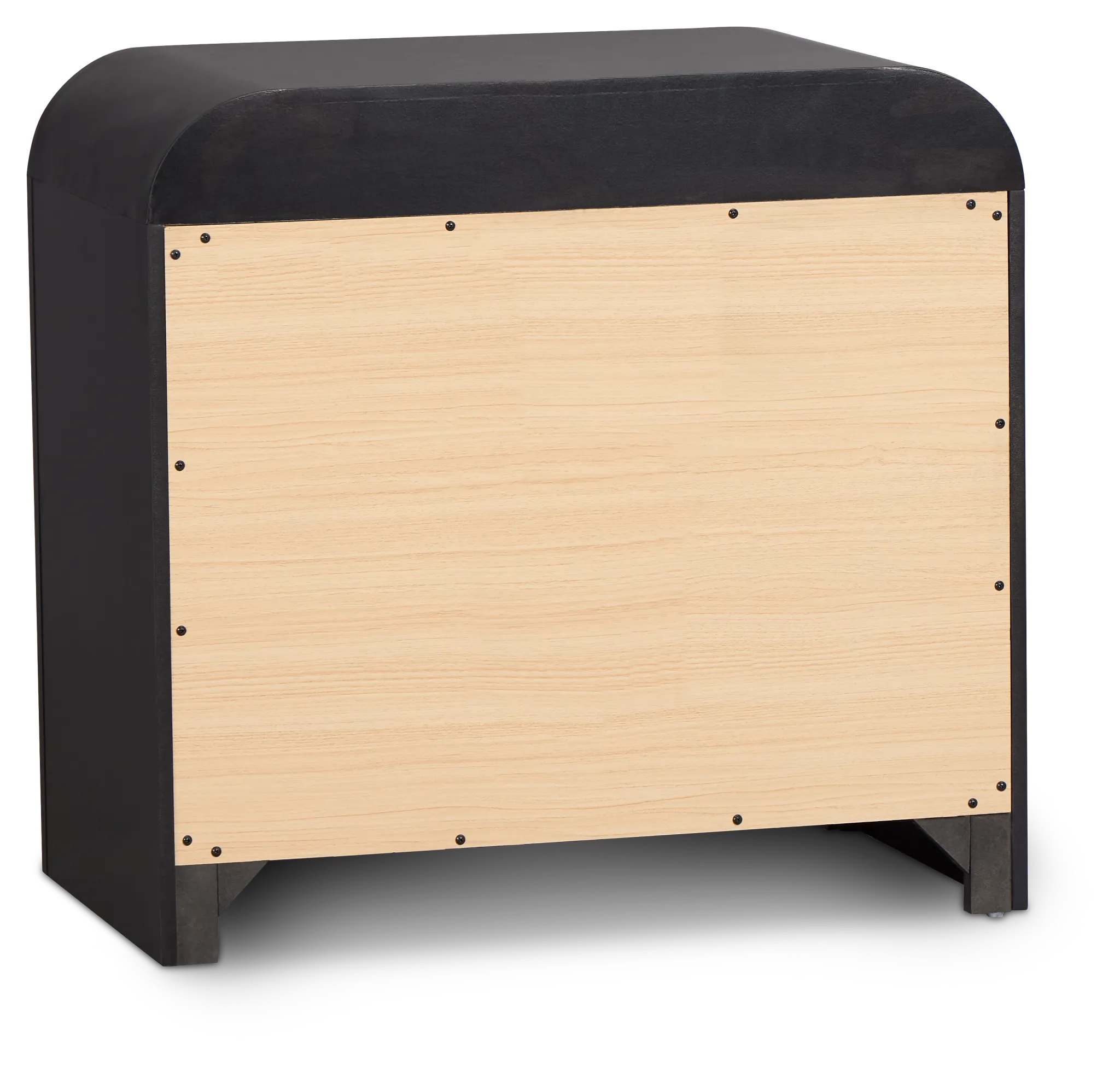 Lyndie Black 2-drawer Nightstand