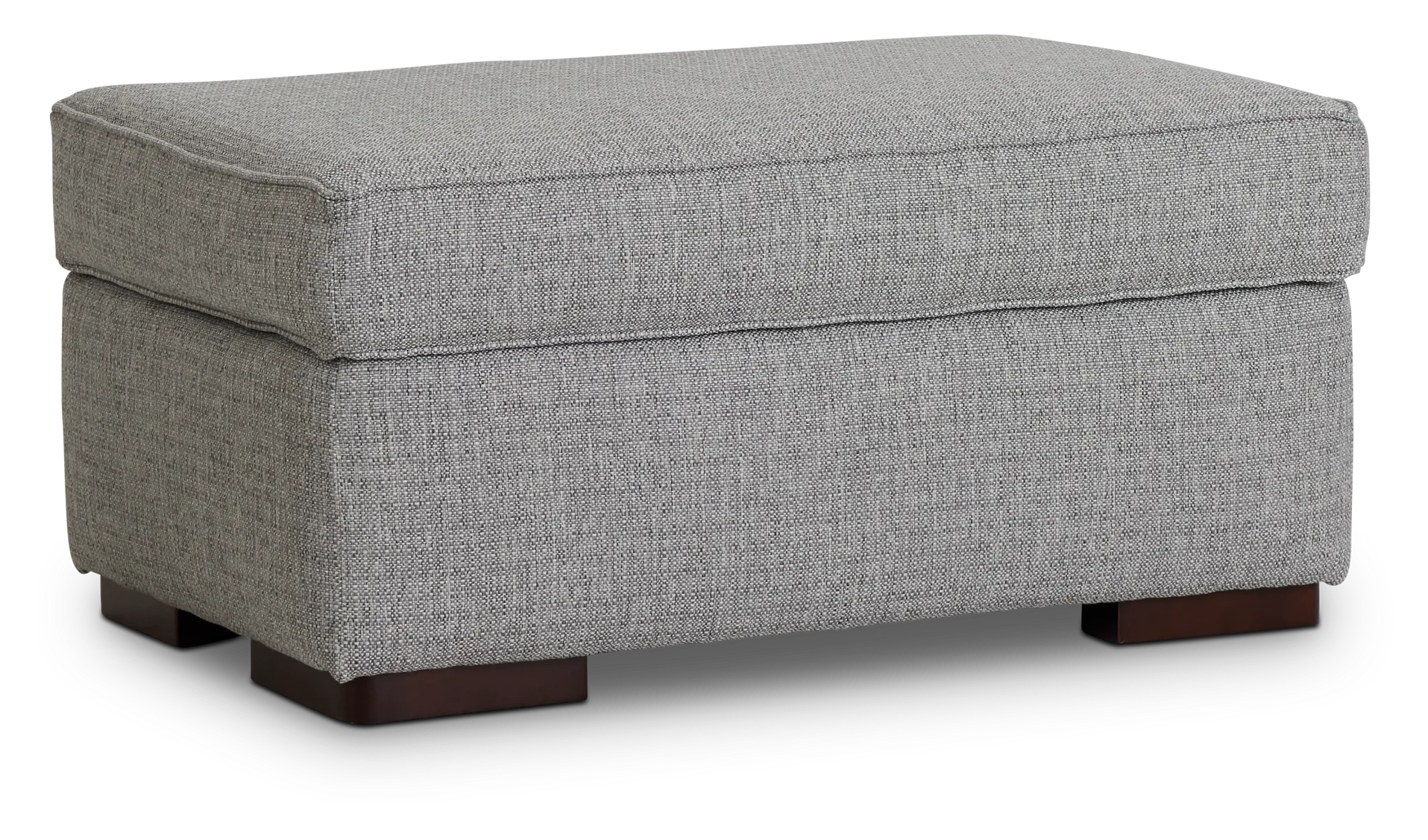 Austin Gray Fabric Ottoman