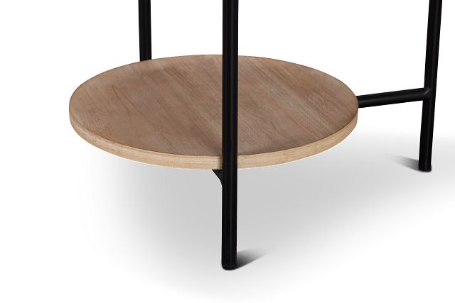 Ellerton Two-tone Round Accent Table