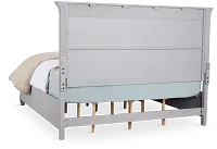 Cape Cod Gray Panel Storage Bed