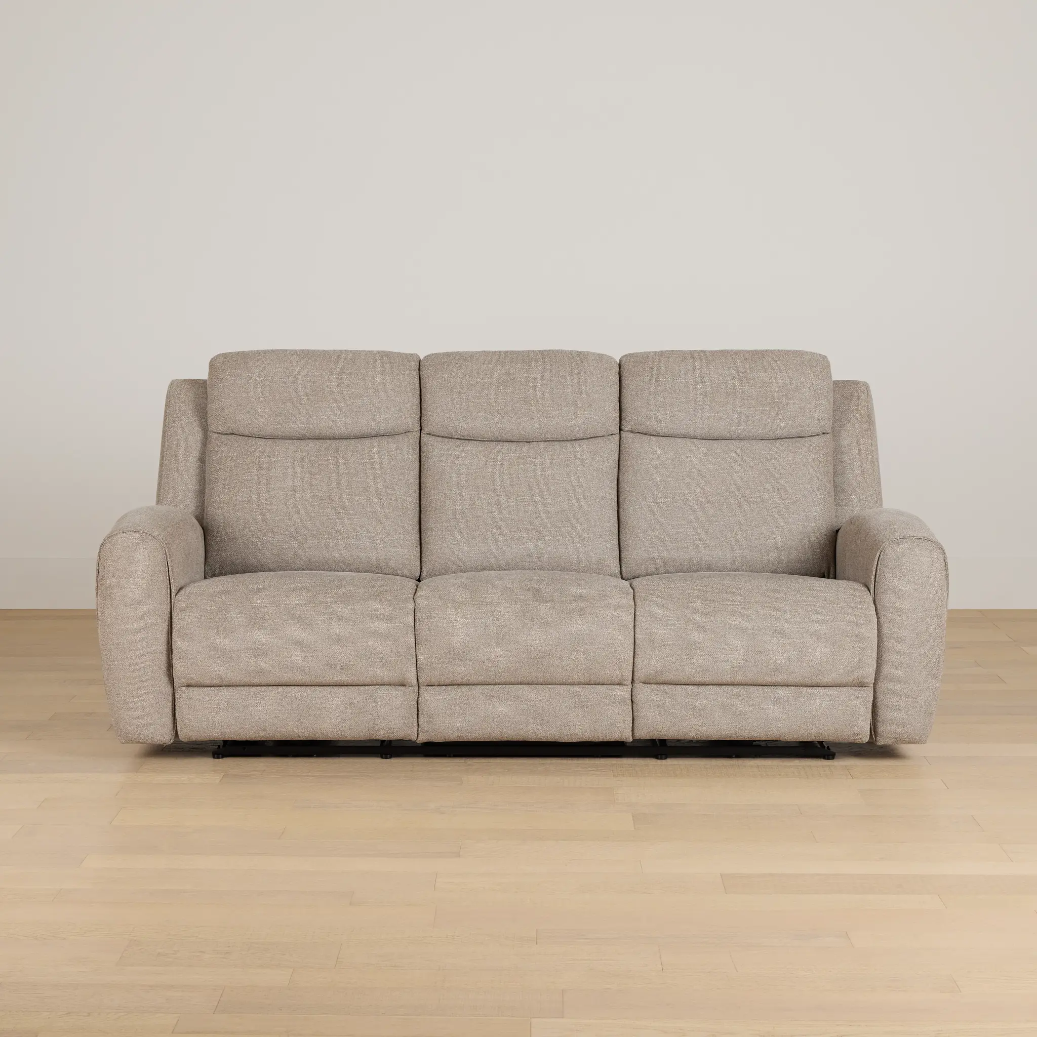 Walker Beige Fabric Power Reclining Sofa W/ Power Headrest Walker Beige Fabric Power Reclining Sofa W/ Power Headrest