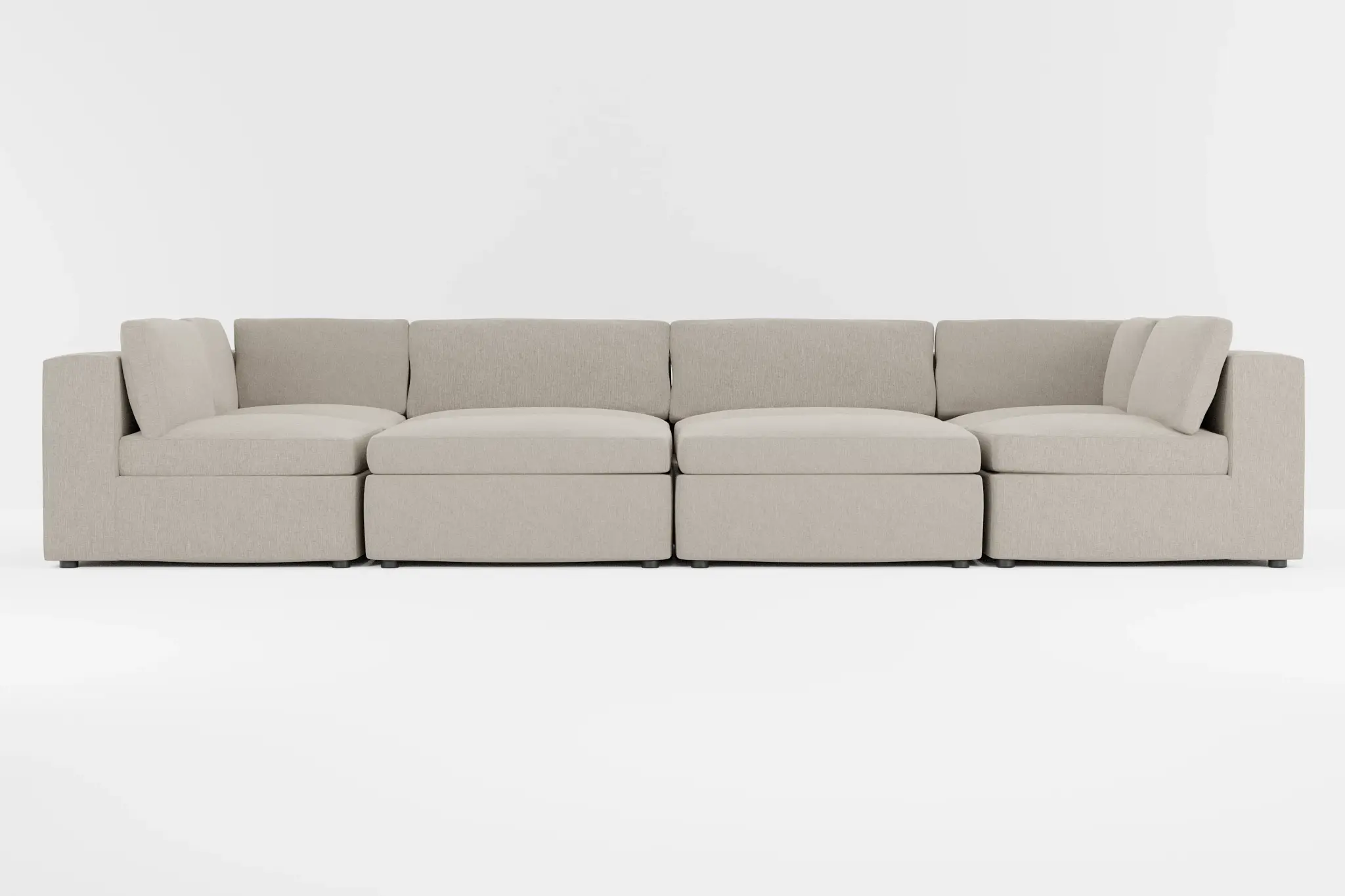 Destin Elevation Khaki Fabric 8-piece Pit Sectional Destin Elevation Khaki Fabric 8-piece Pit Sectional