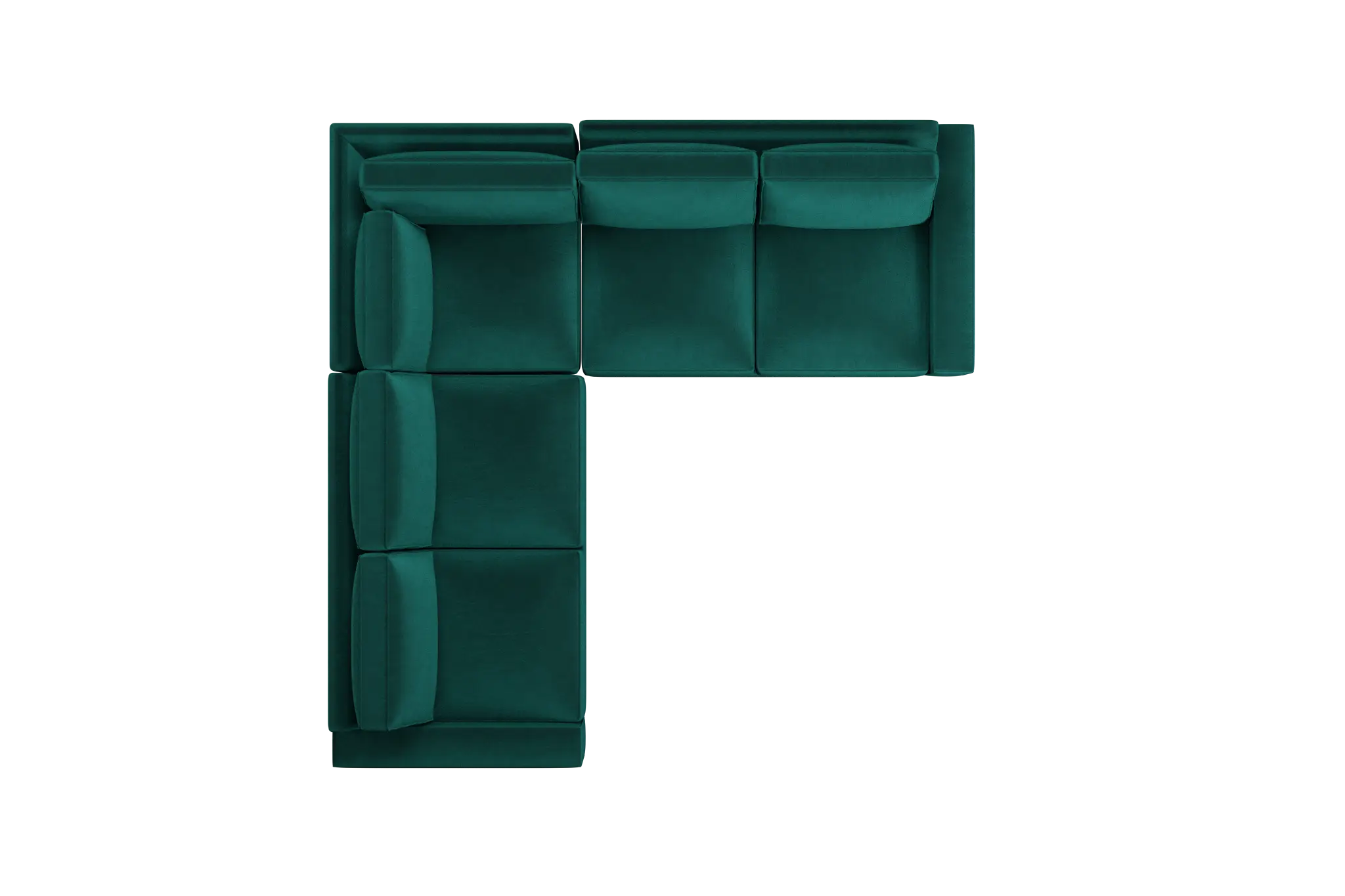 Edgewater Joya Green Small Two-arm Sectional Edgewater Joya Green Small Two-arm Sectional