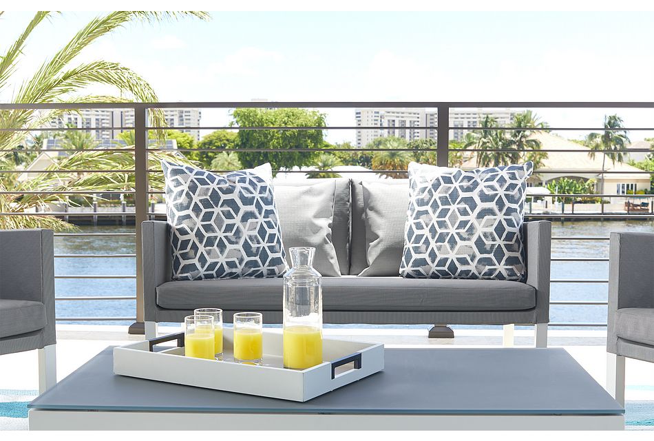 Lisbon GRAY Outdoor Living Room Set