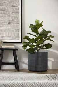 Lilani Black Medium Planter