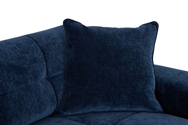 Brielle Blue Fabric Right Chaise Sectional