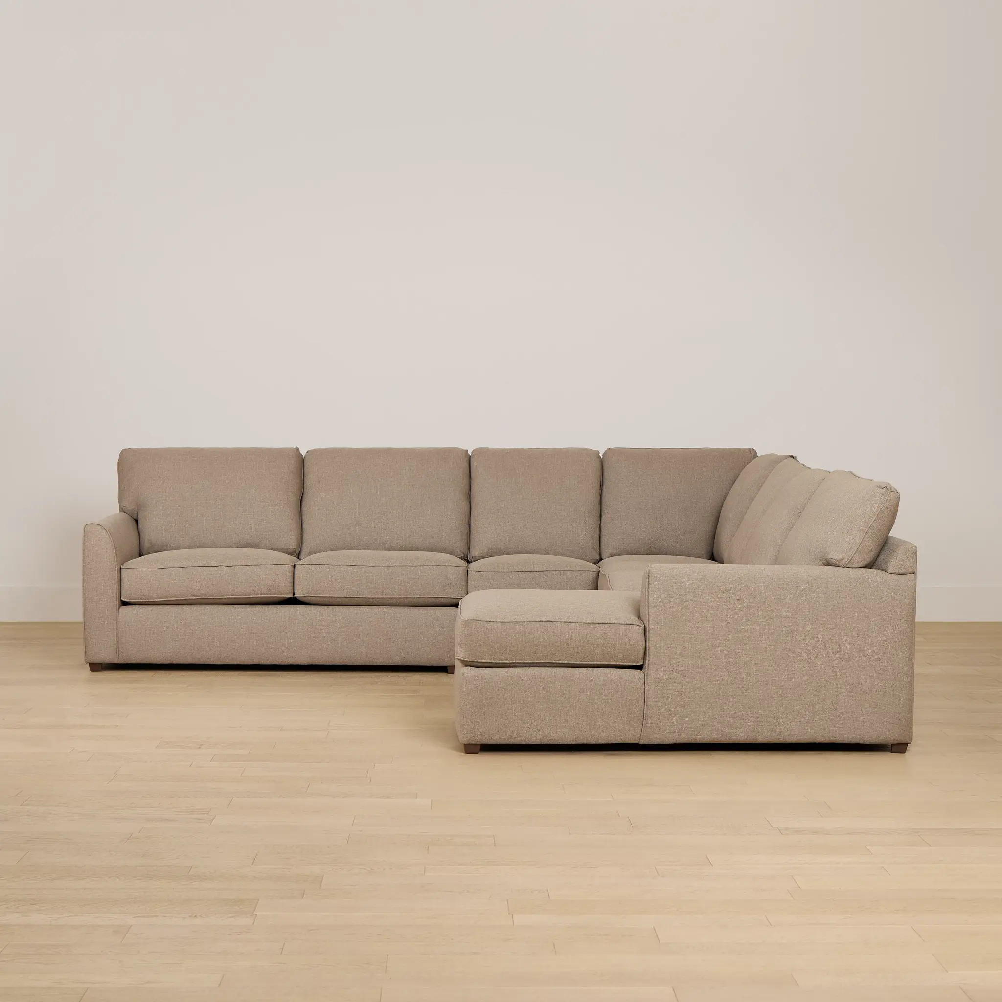 Tate Brown Fabric Large Right Chaise Sectional Tate Brown Fabric Large Right Chaise Sectional