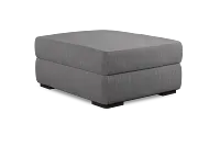 Edgewater Revenue Gray Ottoman