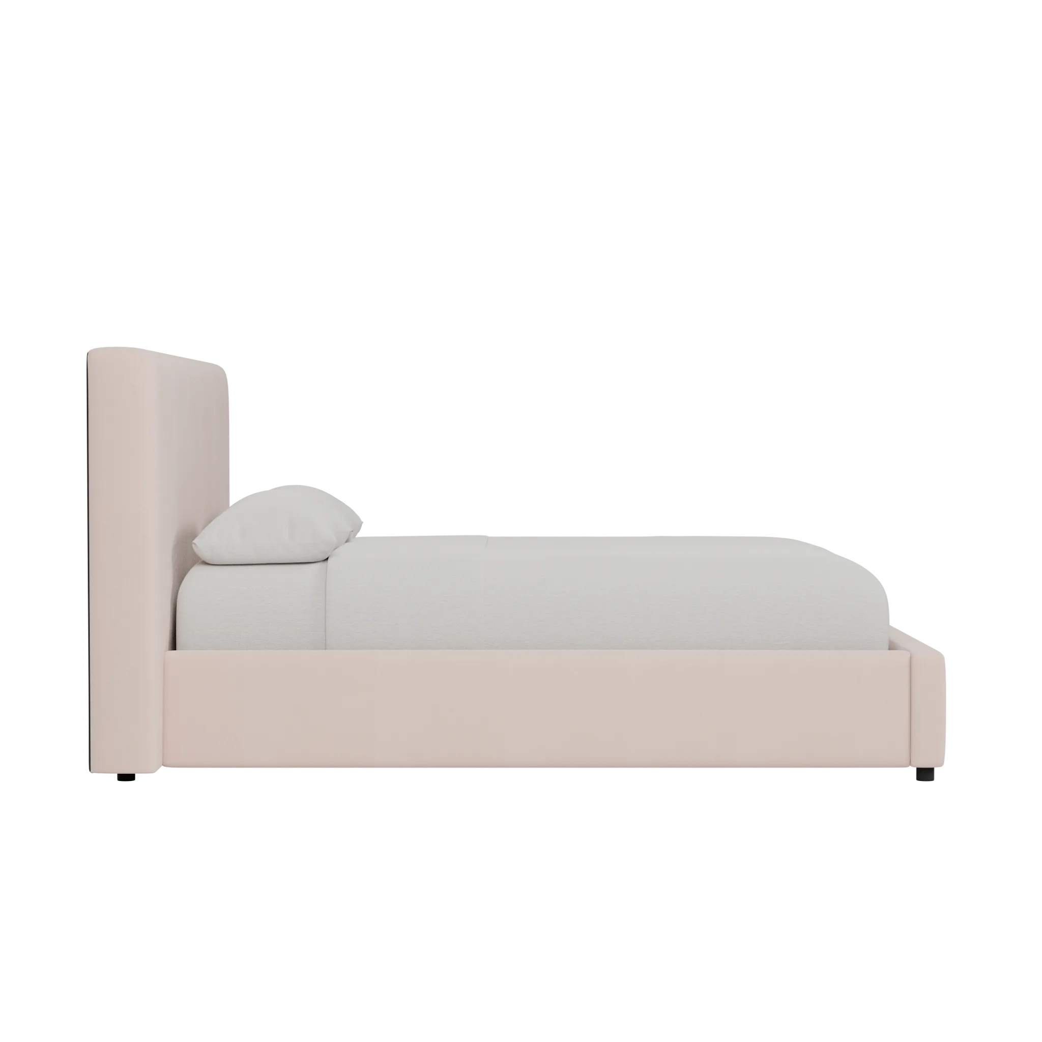 Grayton Joya Light Pink 44" Upholstered Platform Bed