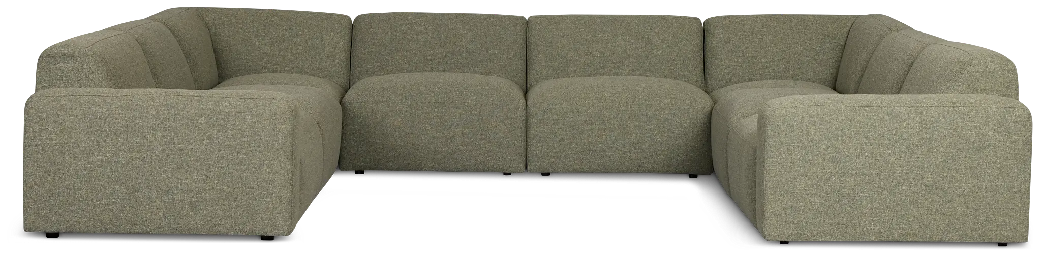 Baylor Green Fabric 8-piece Modular Sectional Baylor Green Fabric 8-piece Modular Sectional