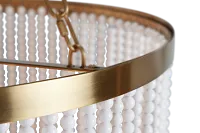 Pipa White Acrylic Chandelier