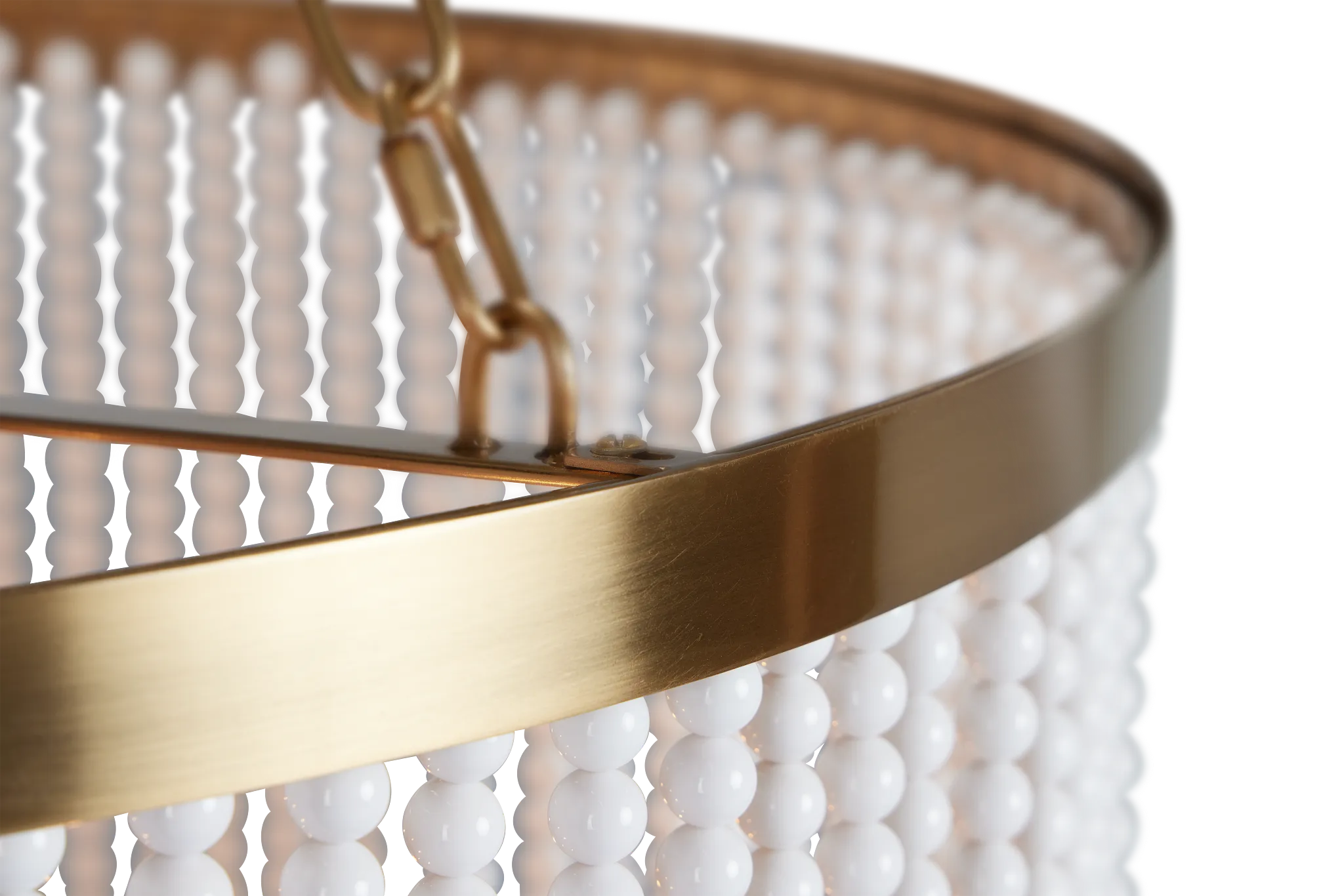 Pipa White Acrylic Chandelier