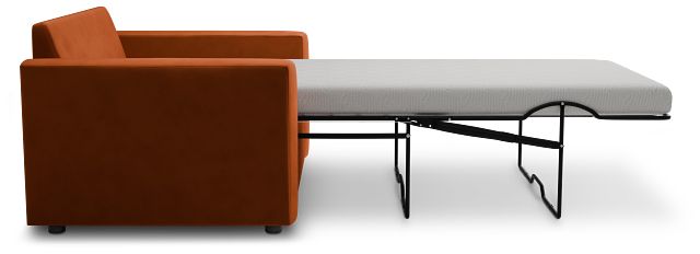 Siesta Joya Orange Fabric Memory Foam Sleeper