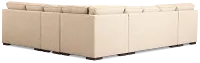 Sinclair Brown Fabric Left Chaise Cooling Memory Foam Sleeper Sectional