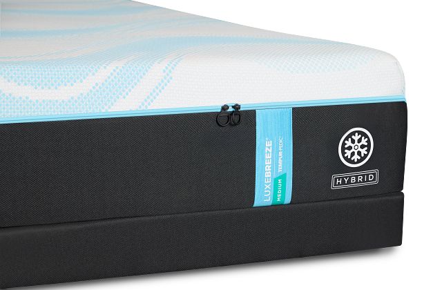 Tempur-pedic Luxebreeze Medium Low-profile Mattress Set