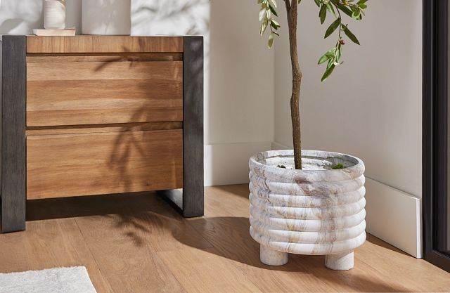 Varsha White Large Planter