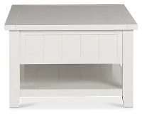 Bismark White Rectangular Coffee Table