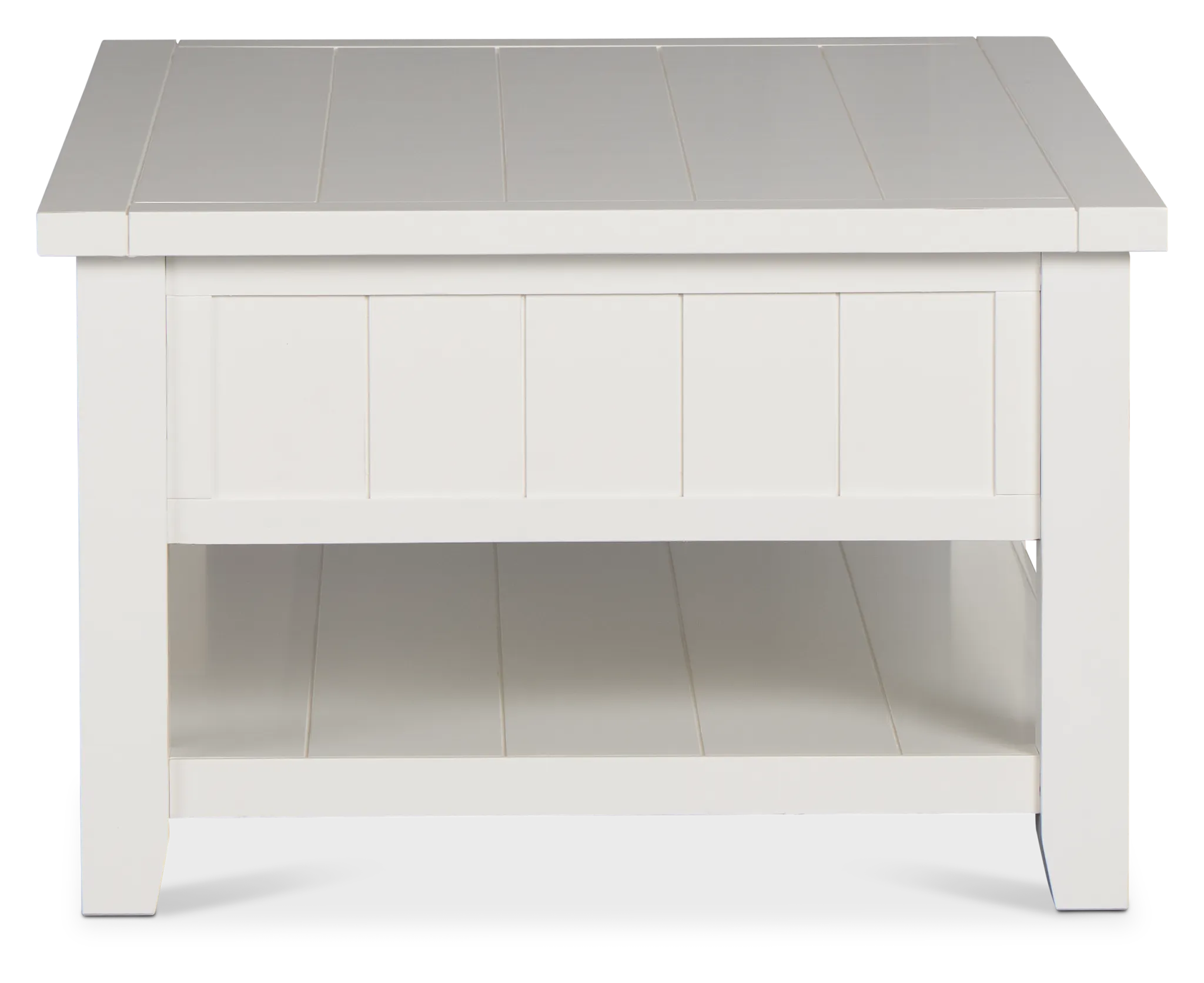 Bismark White Rectangular Coffee Table