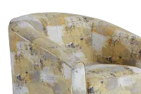 Antalya Yellow Fabric Accent Chair