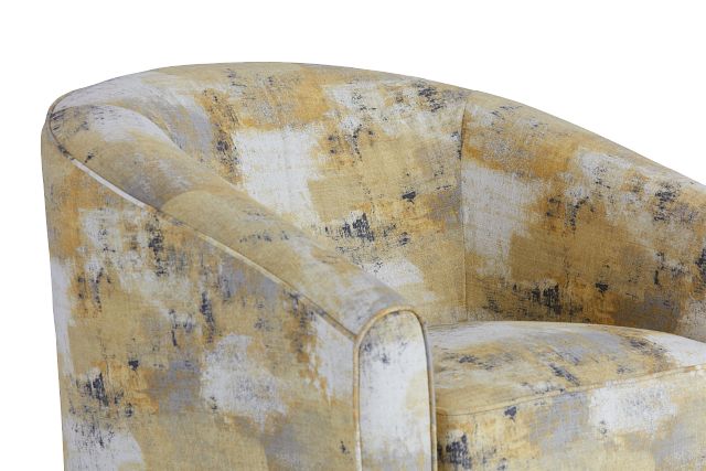 Antalya Yellow Fabric Accent Chair