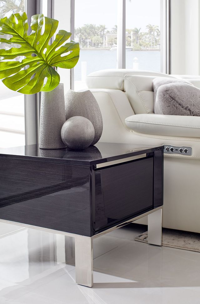 Vancouver Dark Tone Square End Table
