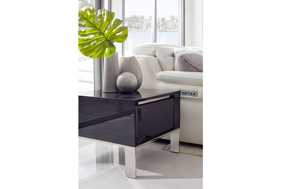 Vancouver Dark Tone Square End Table Living Room End Tables