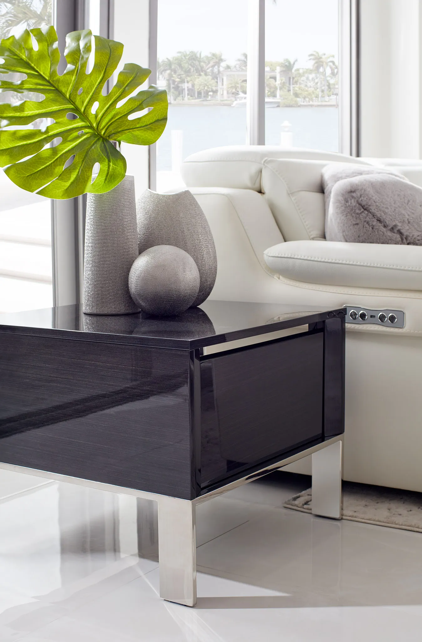 Vancouver Dark Tone Square End Table