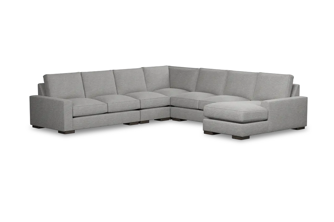 Edgewater Victory Gray Large Right Chaise Sectional
