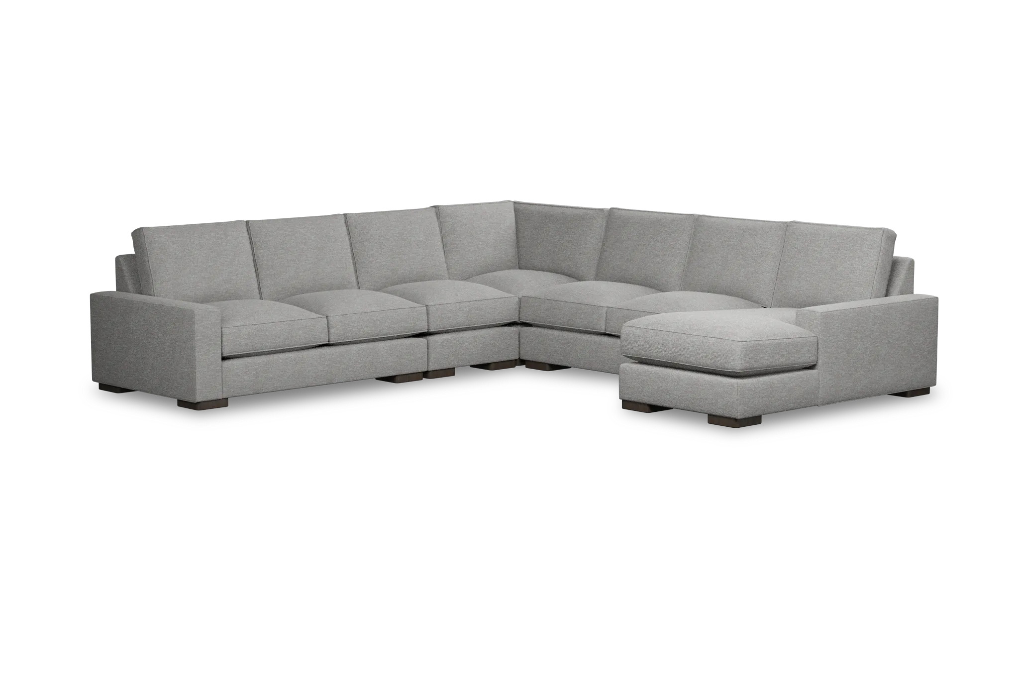 Edgewater Victory Gray Large Right Chaise Sectional