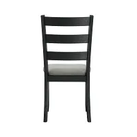 Kalila Black Upholstered Side Chair