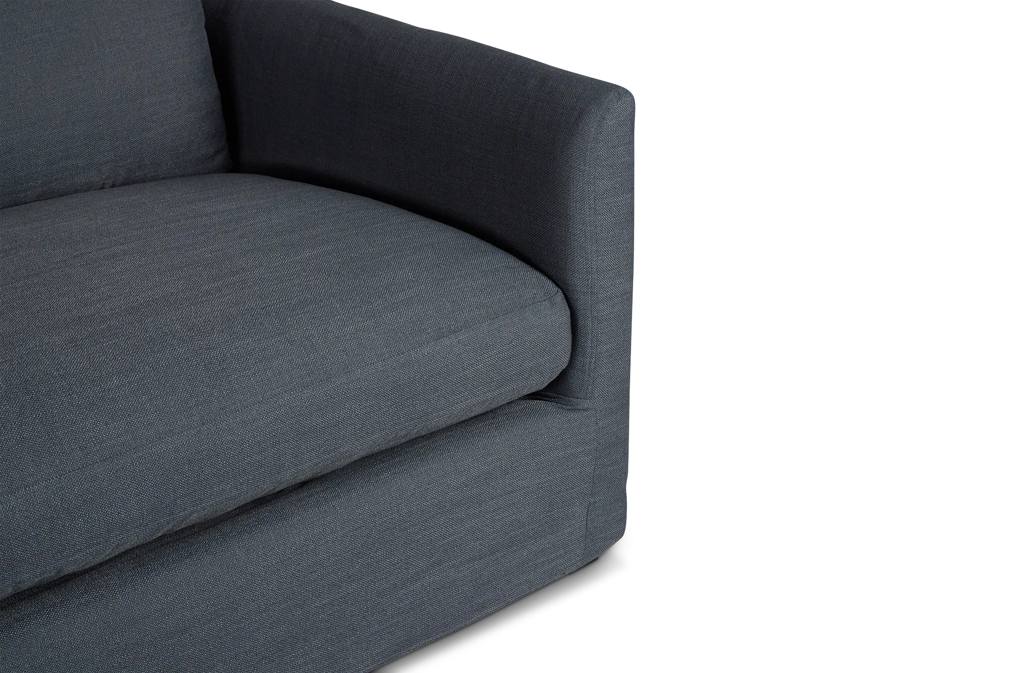 Willow Navy Fabric Large Two-arm Sectional Willow Navy Fabric Large Two-arm Sectional