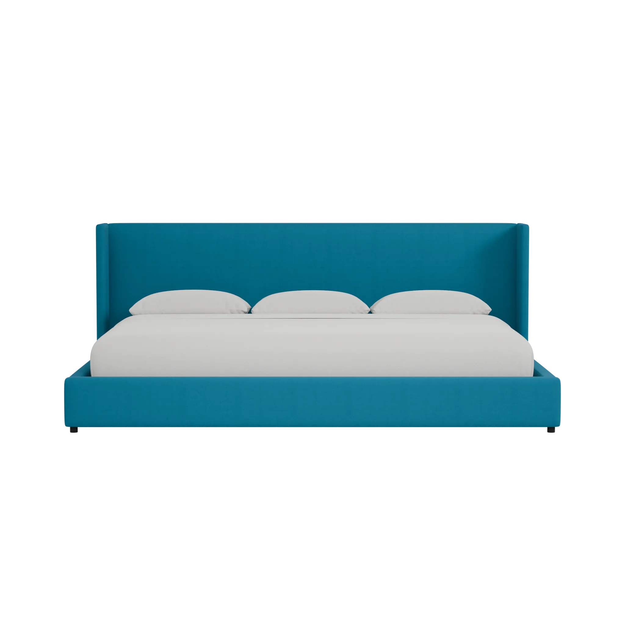 Captiva Joya Teal 48" Upholstered Shelter Bed