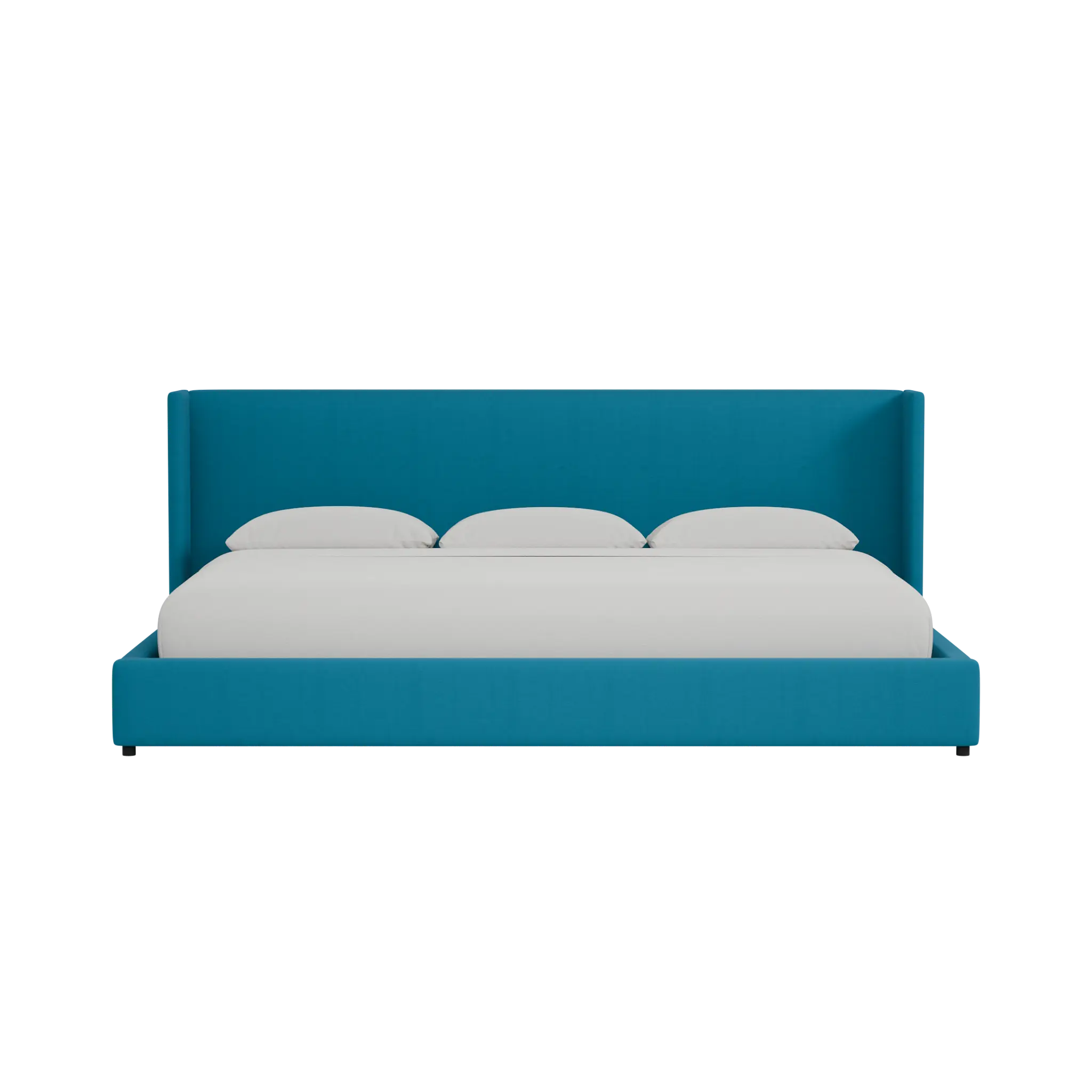 Captiva Joya Teal 48" Upholstered Shelter Bed Captiva Joya Teal 48" Upholstered Shelter Bed