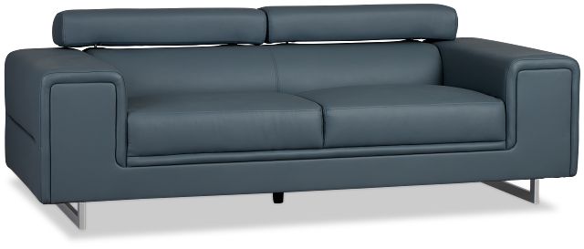 Drew Dark Blue Micro Sofa