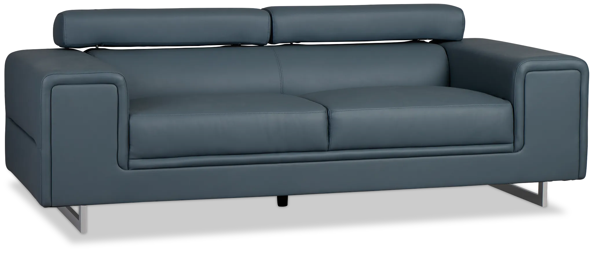 Drew Dark Blue Micro Sofa