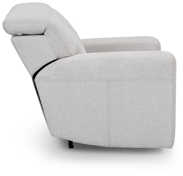 Callum Light Gray Fabric Power Recliner