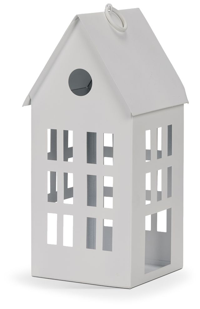 House White Medium Candle Holder