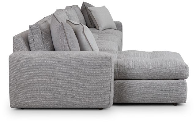 Nest Gray Fabric Small Left Chaise Sectional (2)