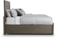 Zurich Gray Panel Storage Bed