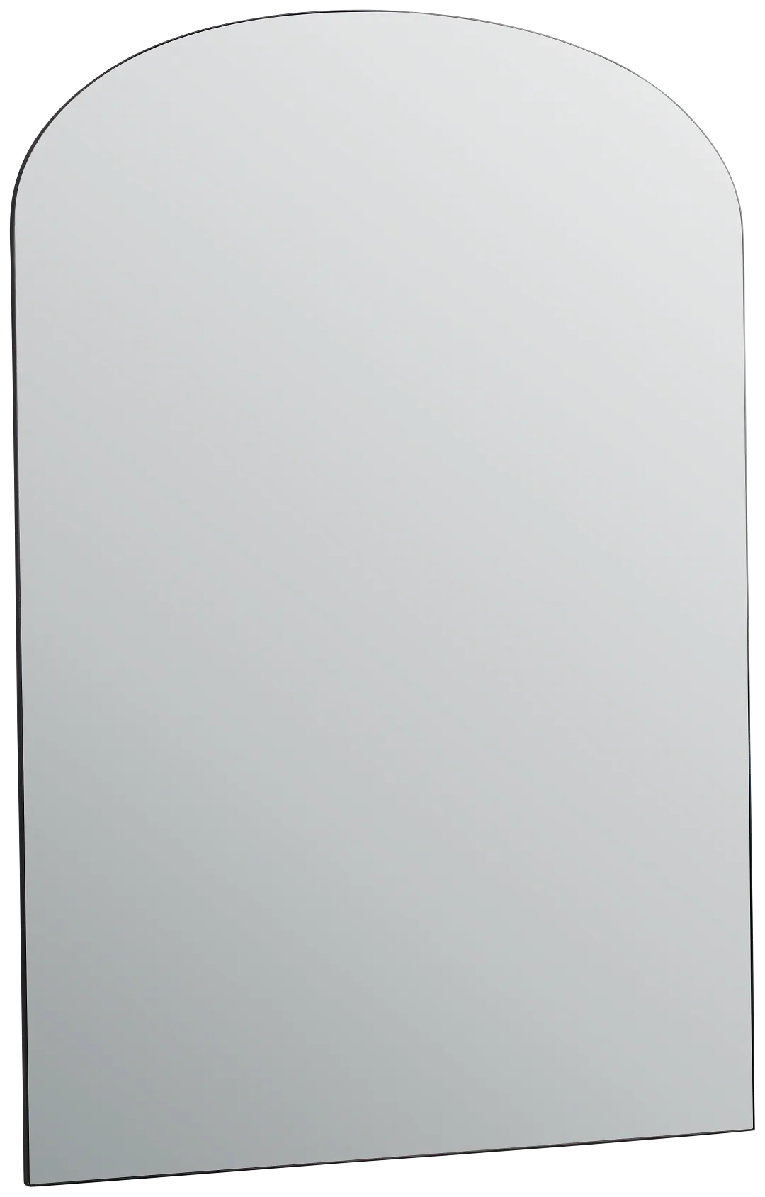 Hudson Black Floor Mirror