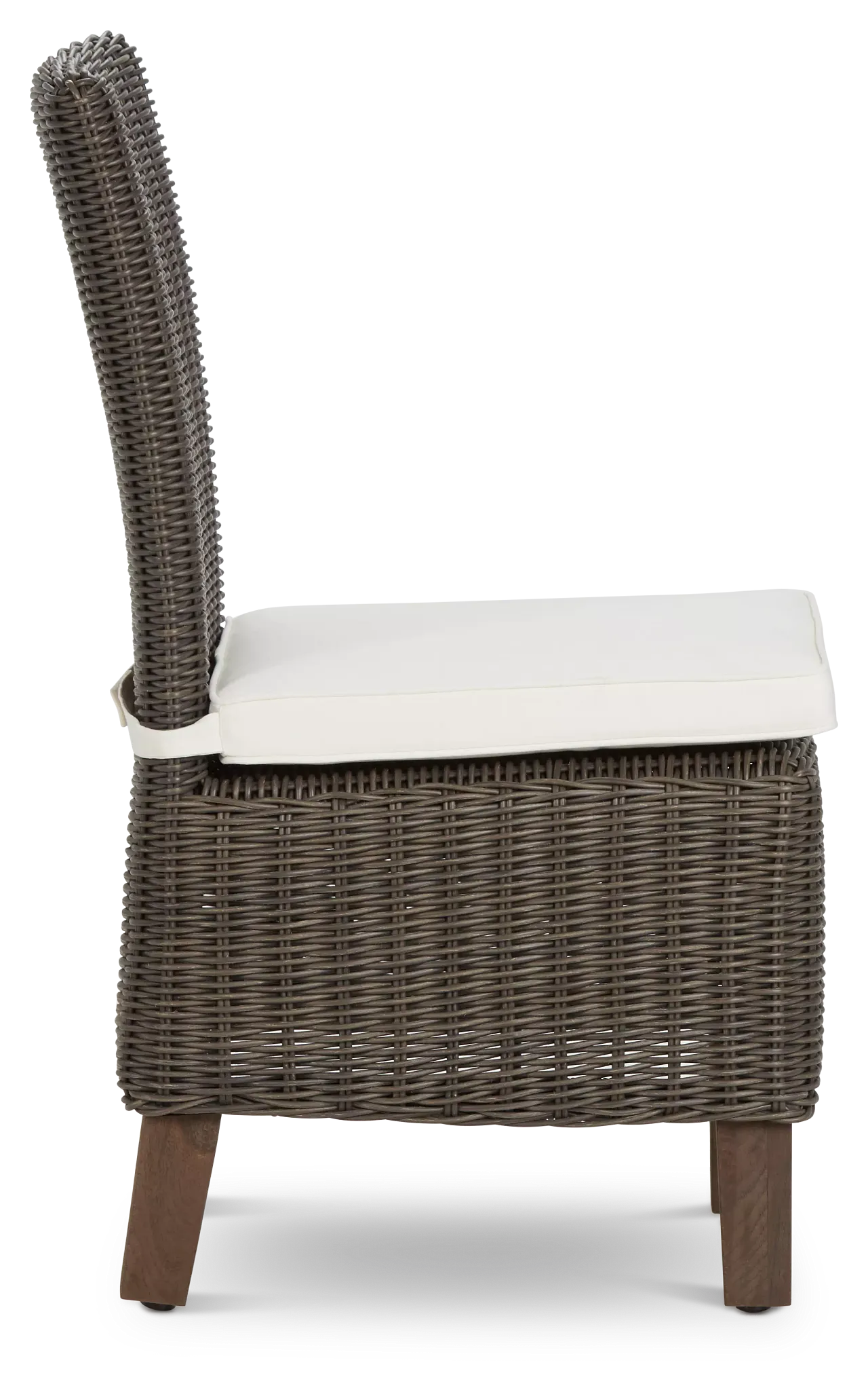 Canyon Gray White Woven Side Chair