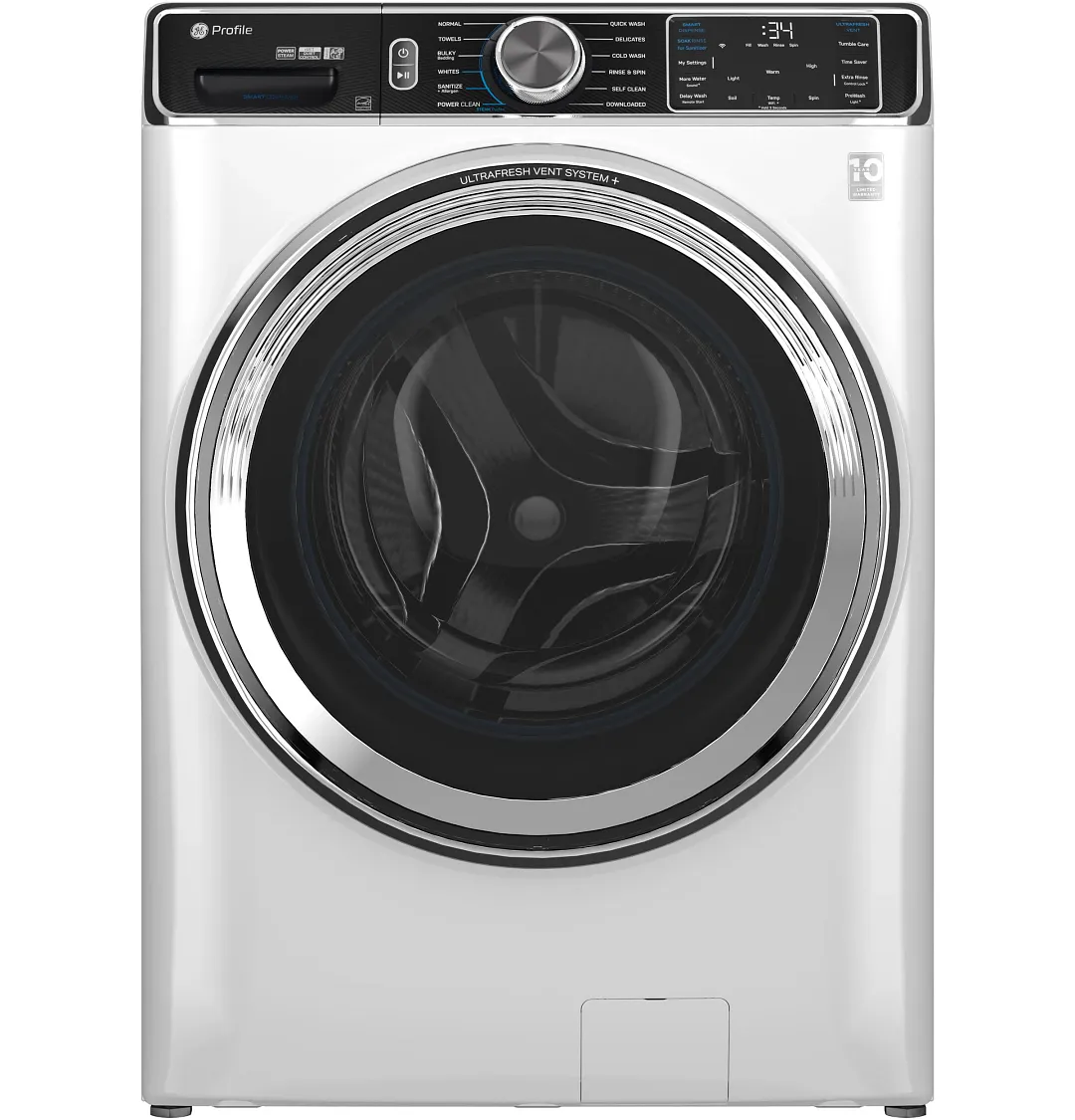 Ge Profile 870 Series White Front Load Washer