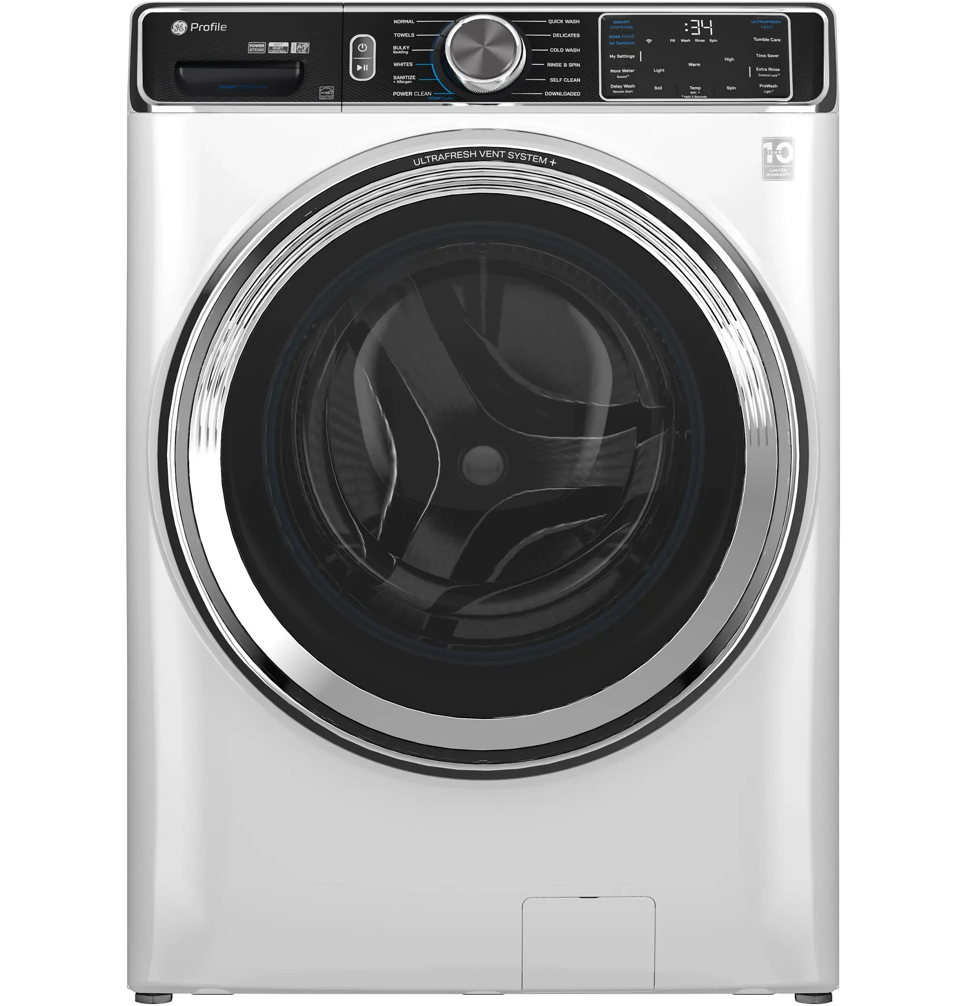Ge Profile 870 Series White Front Load Washer Ge Profile 870 Series White Front Load Washer