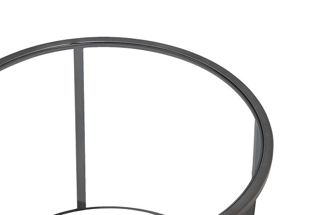 Harlow Glass Chairside Table