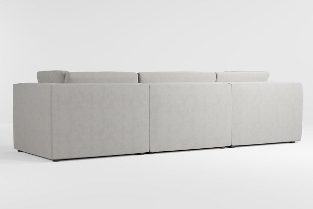 Destin Maguire Gray Fabric 3 Piece Modular Sofa